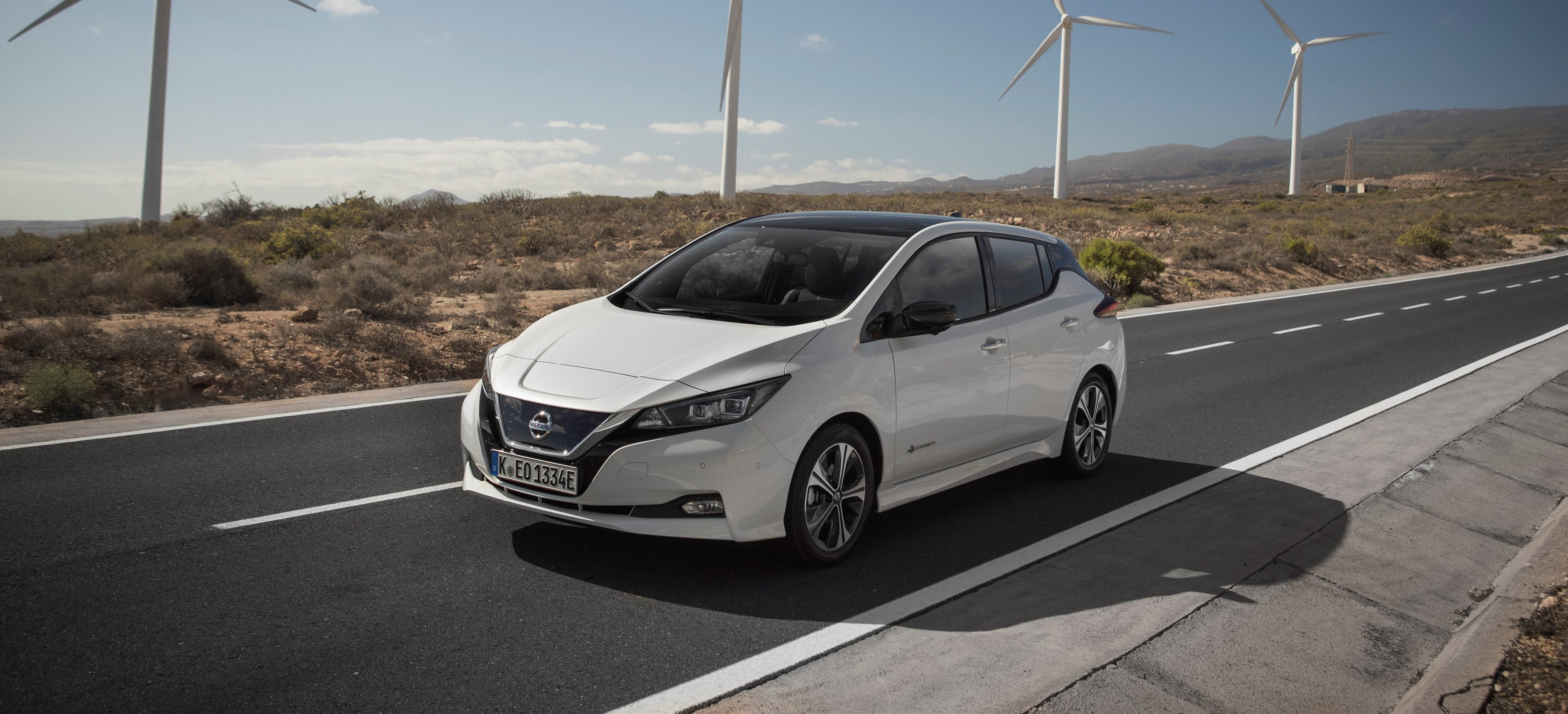 Nissan Leaf Front Weiß